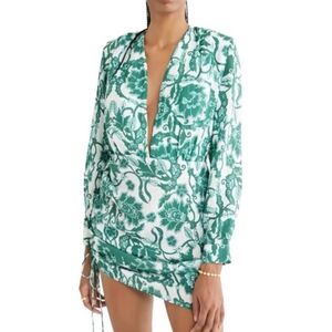 NWT Rumer the Label, sold at Revolve, Bodhi Mini Floral green Dress, $30 Small